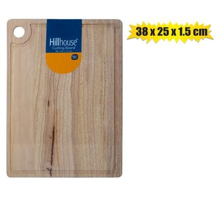 Cutting-board wdn 38x25x1.5cm h/h