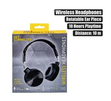 Wireless headphones with mic swivel head