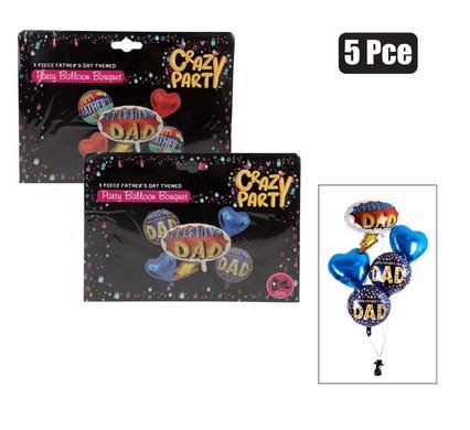 Balloon helium 5pcs father's day f-04