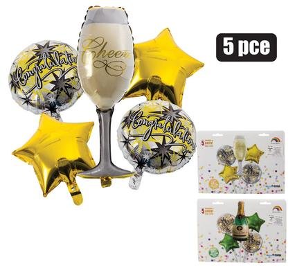 Balloon bouquet celebrate 5pc f-08