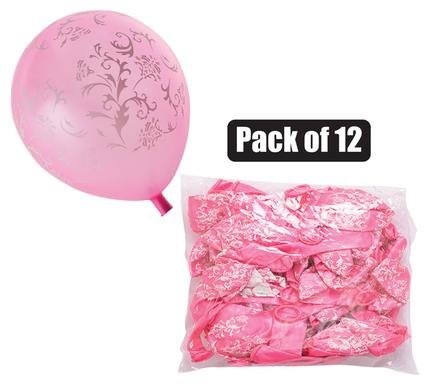 Balloons helium 1pc design pink f-01