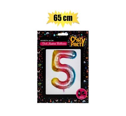 Balloons helium foil rainbow 5 86cm f-03