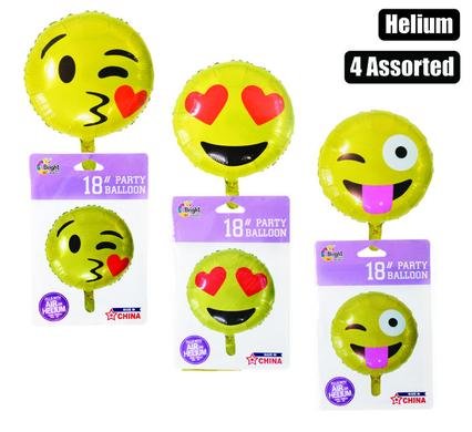 Balloons helium foil 1pc icon asstd f-01