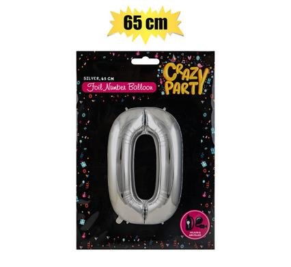 Balloons helium foil silver 0 86cm f-03
