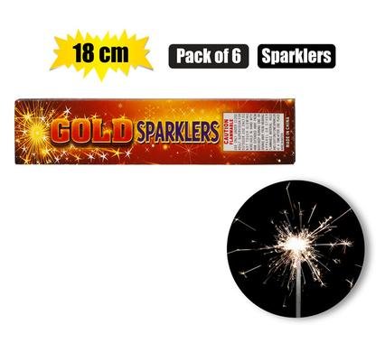 Party sparklers 18cm pack of 6