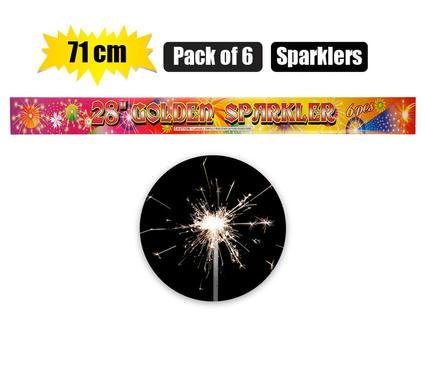 Party sparklers 71cm pack of 6