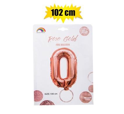 006-000867-0 Balloon helium foil rose g 0 102cm f-04