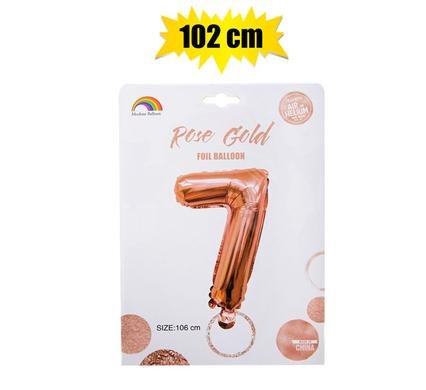 006-000867-7 Balloon helium foil rose g 7 102cm f-04