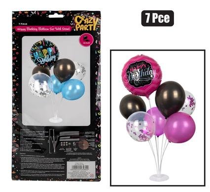 Balloon set with stand 7pc