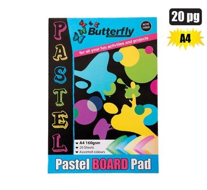 Paper A4 160gsm 20 sheets pastels