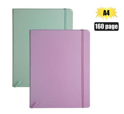 Novelty notebook pastel A4 160pg