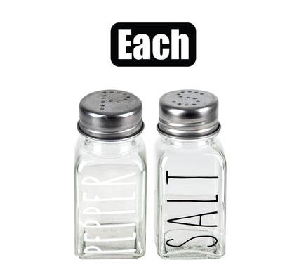 Condiment shaker salt or pepper design