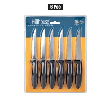 Knife-set 6pc serrated