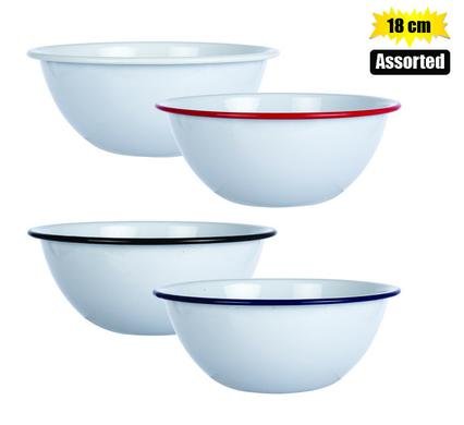 022-000218 Mixing bowl enamel 18cm