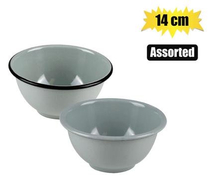 022-001403 Mixing bowl enamel 14cm footed