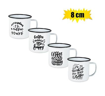 Mug enamel 8cm with sayings