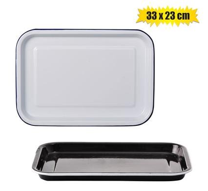 Baking tray 33x23cm enamel
