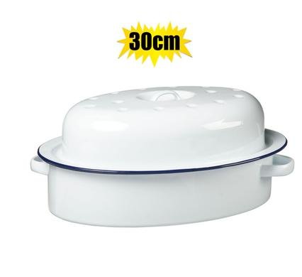 Roaster enamel 1st-grade oval 30cm
