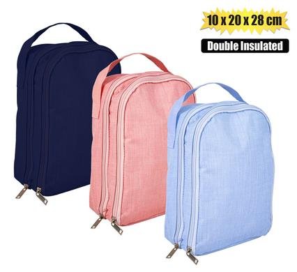 028-000036 Lunch bag 10x20x28cm insulated double