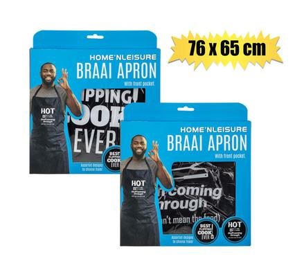 Apron printed bbq gift box 76x65cm