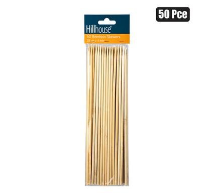 Skewers bamboo 25cm 50pce 4mm h&l