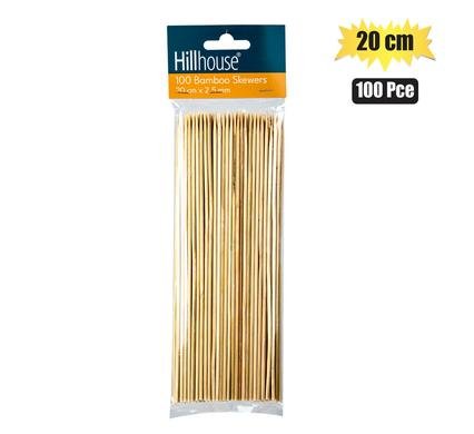 Skewers bamboo 20cm 100pce 2.5mm h&l