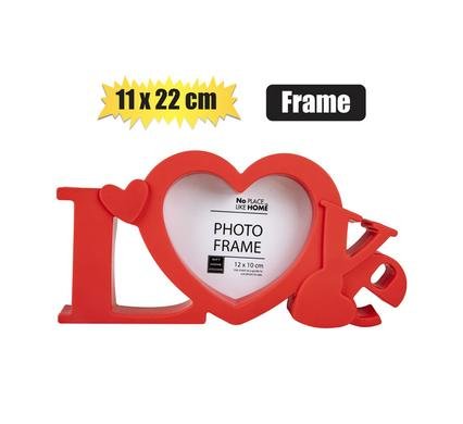 031-000007 Picture-fame pl love asstd 11x22cm