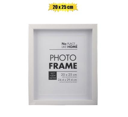 Picture-frame pl shadow box 20x25cm whte