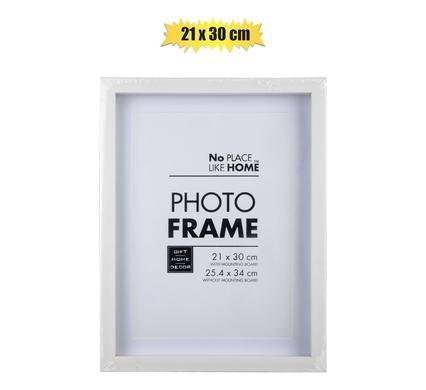 Picture-frame pl shadow box 21x30cm whte