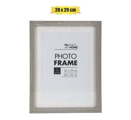 031-000825-C Picture-frame cert rustic grey 20x29cm