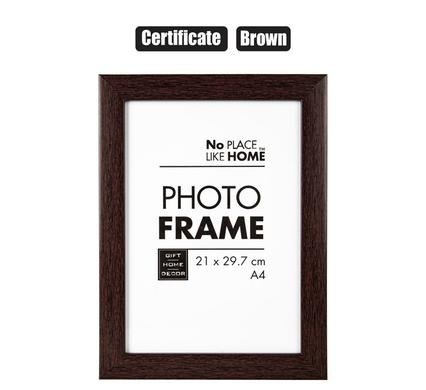 031-000864-D Picture-frame certificate pl mahogany