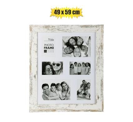 031-001002 Picture-frame collage mdf 6hole stressed