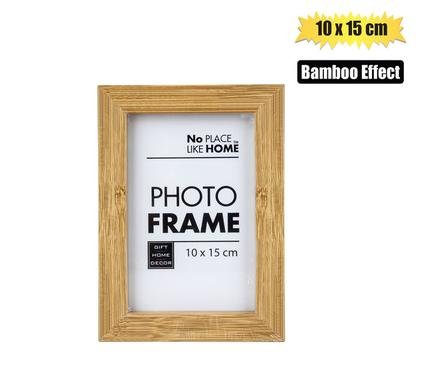 031-086406 Picture frame mdf bamboo effect 10x15cm