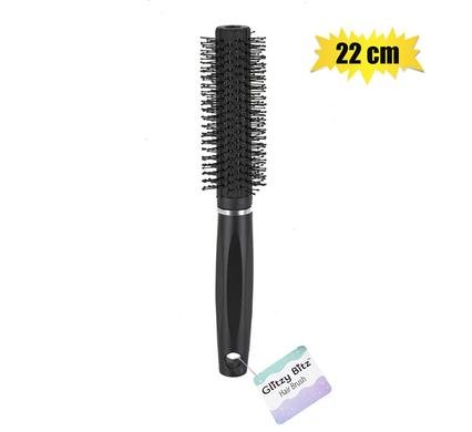 033-000655 Hair brush black round 22cm