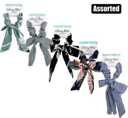 033-001375 Hair band with scarf tail