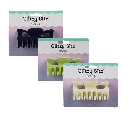 033-001396 Hair claw clip asstd