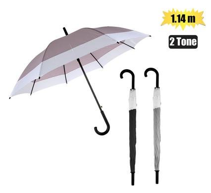 Umbrella 2-tone auto 1.14m dia