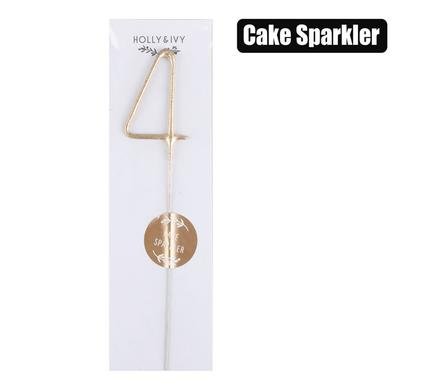 Candle birthday sparkles number-4