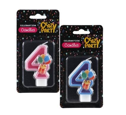 Candle birthday single number-4 kiddies