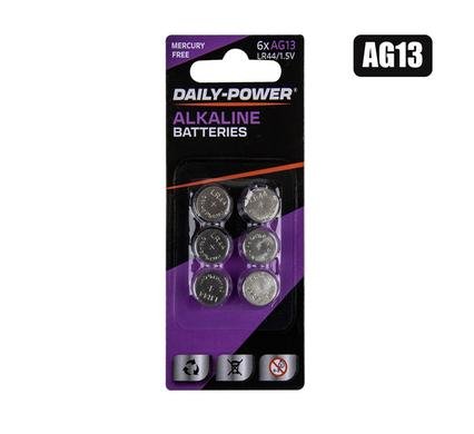 Batteries button ag-13 / lr44 card-of-6