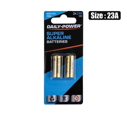 Batteries alkaline 23a(12v) / lr08 2pce