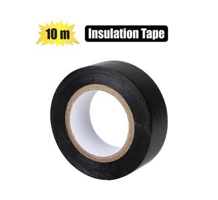 Ins-tape pl black 19mmx10m zenith