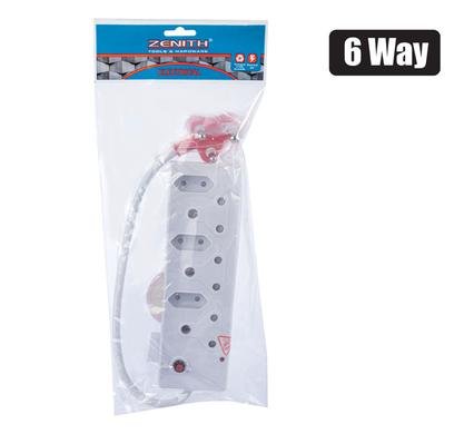 Multiplug 6-way-surge protection zenith