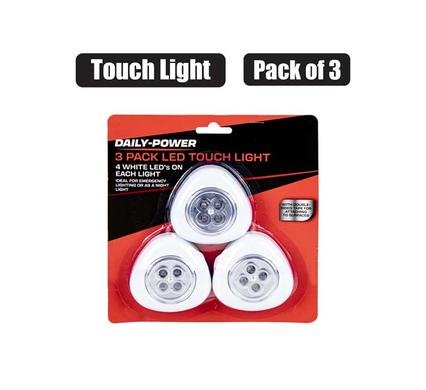 048-071514 Light b/o led touch pack 3 aaa batteries