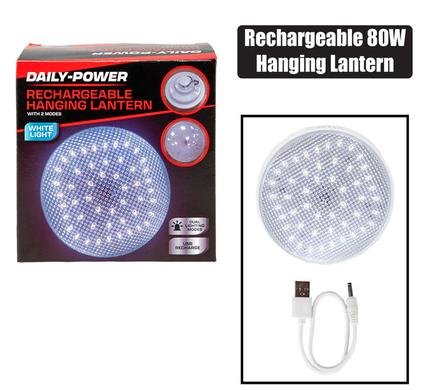 048-071521 Lantern hanging round rechargeable 80w
