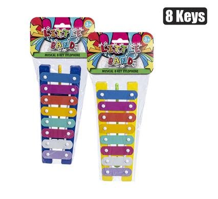 065-001008 Musical percussion xylophone 8 key asstd