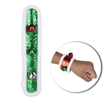 Xmas novelty slapper band w/bells 20cm