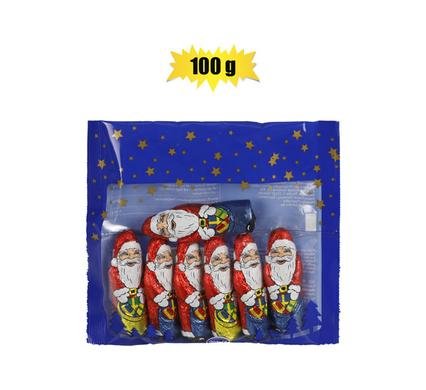 Xmas confec choc kl foil santa pack 115g