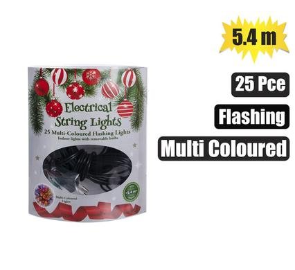 Xmas lights 220v in led 5.4m multi col