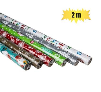 Xmas stationery gift wrap 2mx700mm 60gsm